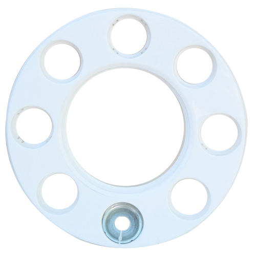 Колпак колеса R-17.5 R-19.5 переднего ободок на евродиск пластик (белый) 8 шпилек ТТ