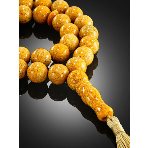 фото Браслет-нить, янтарь, 10 шт., размер 36 см, размер one size, диаметр 11 см, бежевый amberhandmade