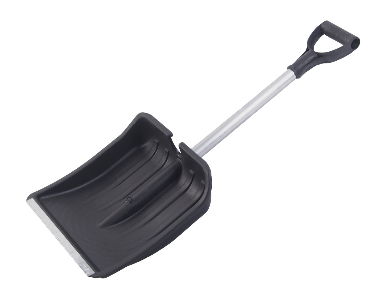 Лопата снеговая автомобильная пластиковая 850х350х350мм с алюминиевым черенком зима-авто