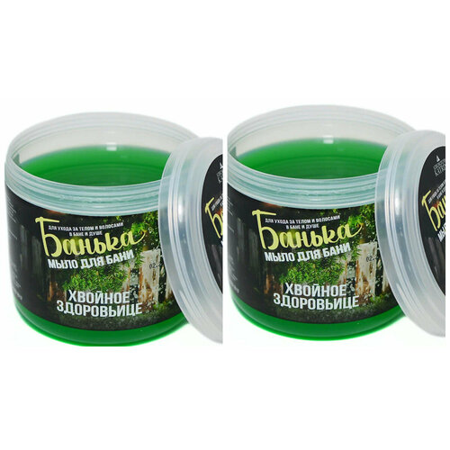 Мыло для бани и душа LABORATORY KATRIN, Хвойное здоровьице, 450 мл, 2 уп.