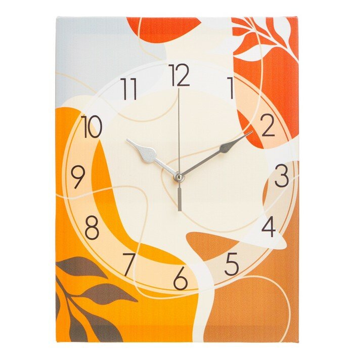 Соломон Часы-картина настенные "Абстракция. Осень", плавный ход, 30 х 40 см