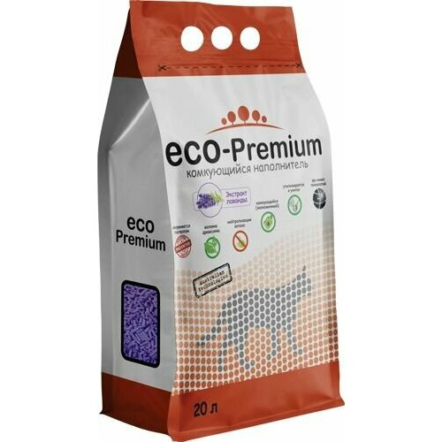 Наполнитель ECO-Premium комкующийся экстракт Лаванды 20л , 1 шт