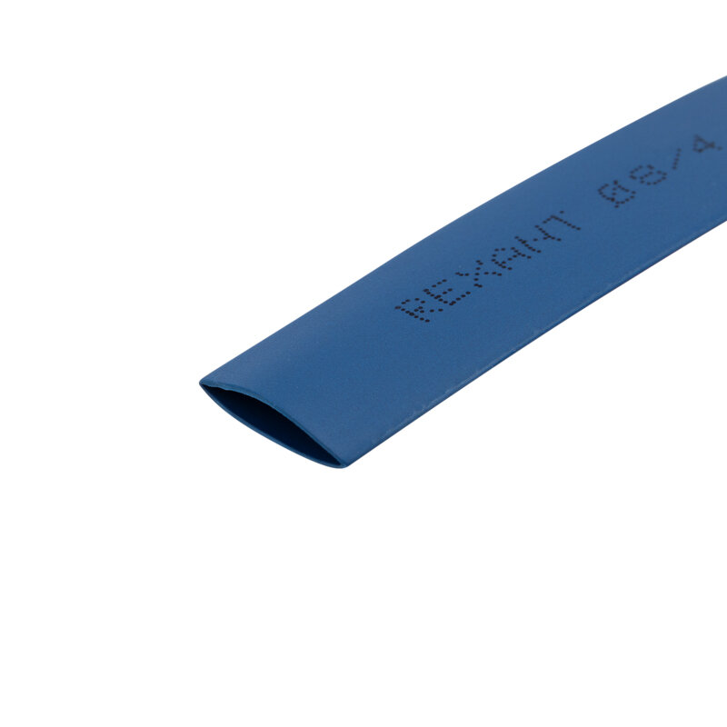 трубка термоусаживаемая 8,0/4,0мм синяя, ролик 2,44м, rexant - фото №3