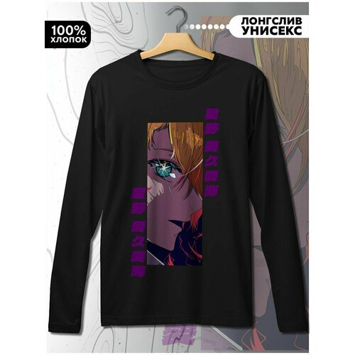 фото Лонгслив hypnotica, размер l, черный