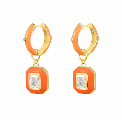 Серьги конго PETITE PERLE оранжевый 2730₽