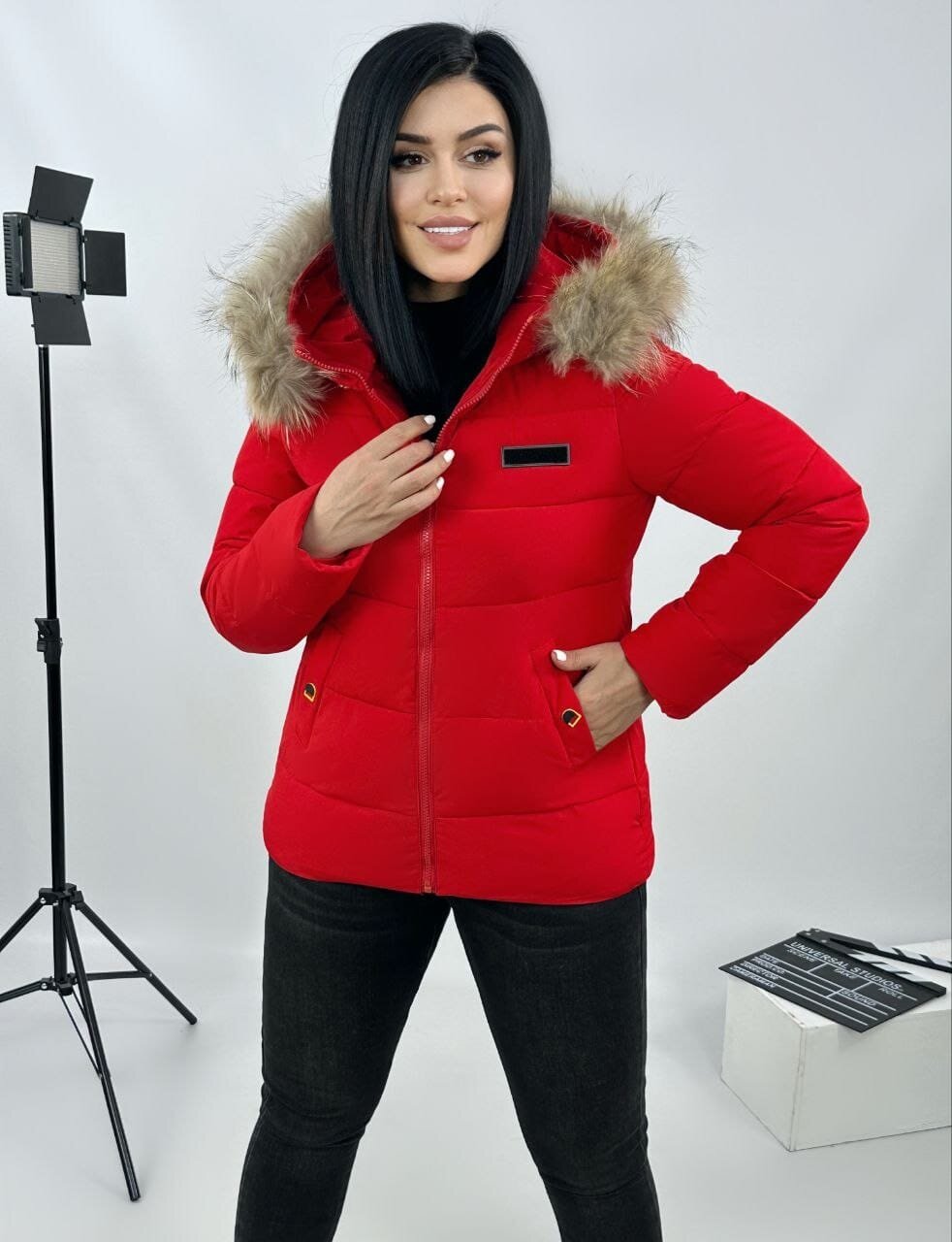 Куртка Diffberd, размер 44, красный — фото 1