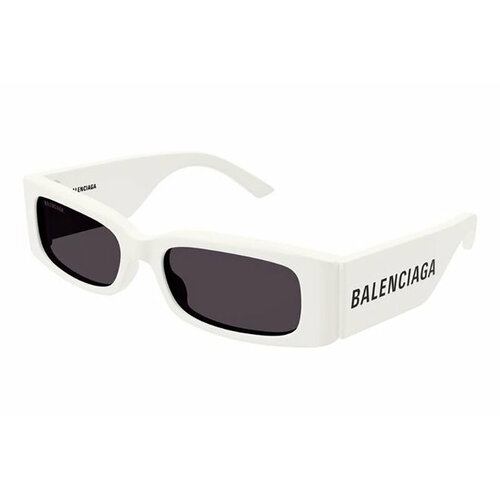 Солнцезащитные очки BALENCIAGA, белый, серый balenciaga bb 0072s 003 56 серый ацетат