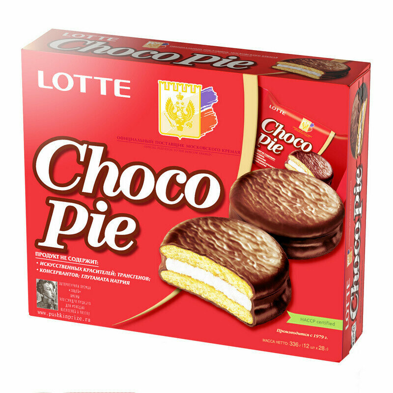 Lotte Пирожное ChocoPie, 336 г