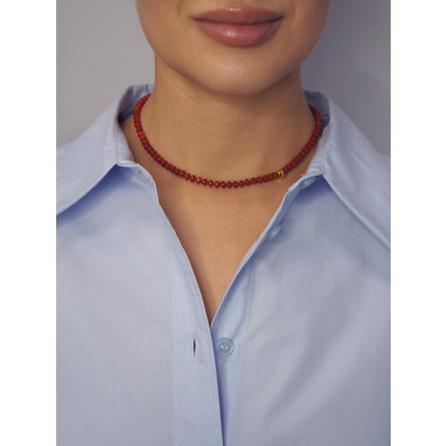 Чокер by mar CORALLINA, коралл, длина 40 см, красный
