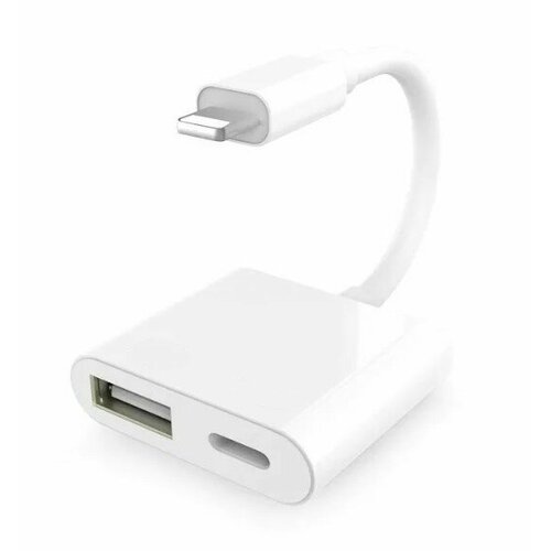 OTG USB 30 Lightningзарядка Lightning белый 534₽
