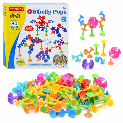 Конструктор Oubaoloon Slbelly Pops 80 деталей, для детей с 3 лет, в коробке (LSB25-12)