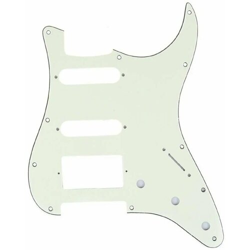 Панель для оригинального Fender Stratocaster HSS US, Parts MX1382IV, трехслойная, слоновая кость