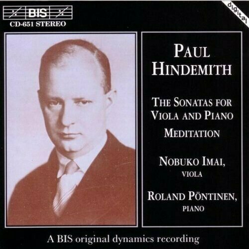 AUDIO CD Hindemith - Viola Sonatas cherny s 24 piano left hand etudes op 718 human voice red book course beginner s sonata collection music books