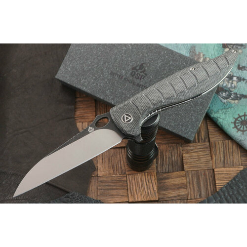 фото Складной нож qsp knife locust qs117-b, сталь 154cm, рукоять черная микарта