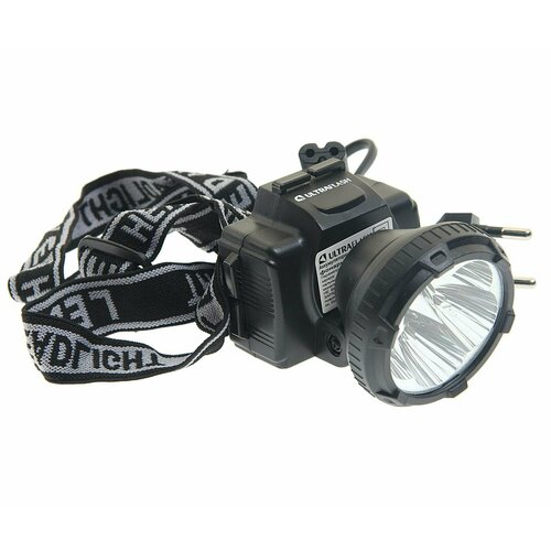 фото Фонарь диодный головной с аккумулятором 220v ultraflash