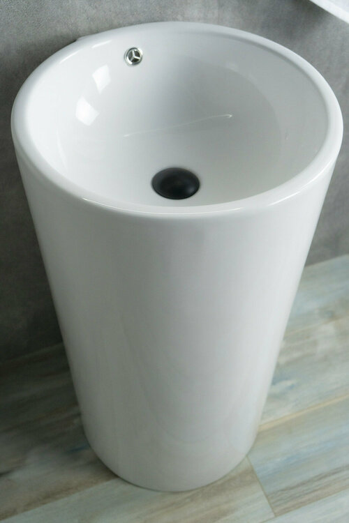 Напольная белая раковина для ванной Gid Nb163