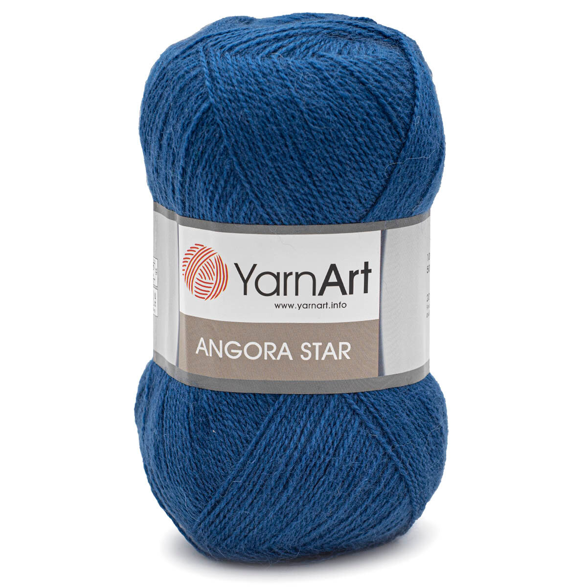 Пряжа для вязания YarnArt 'Angora Star' 100гр 500м (20% тонкая шерсть, 80% акрил) (551 синий), 5 мотков