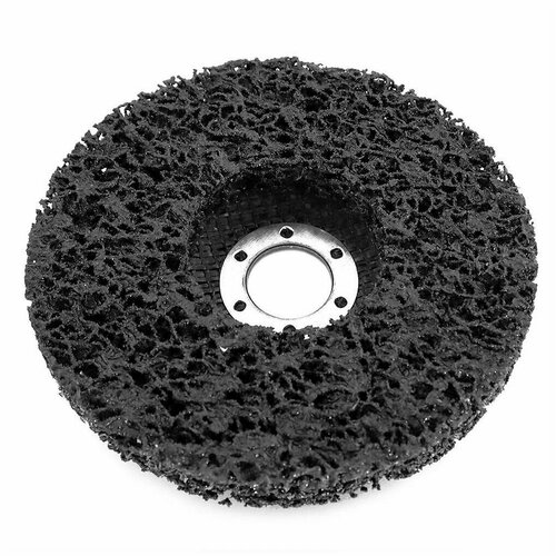Круг коралловый шлифовально-зачистной 125х15х22 мм, Черный, для снятия ржавчины, краски диск шлифовальный с диаметром отверстия 16 мм