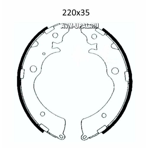 DAFMI DA387 Колодки тормозные барабанные задние