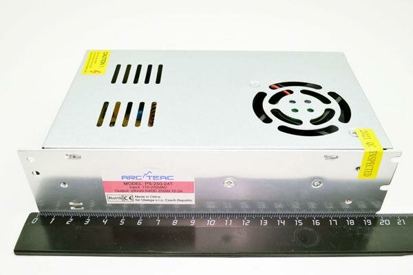 Блок питания ARCTEAC PS-250-24T импульсный для светодиодной ленты 250Вт, 24В, 10.0А