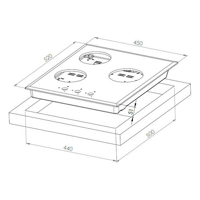 Варочная панель газовая Kuppersberg FS 45 X - фотография № 6