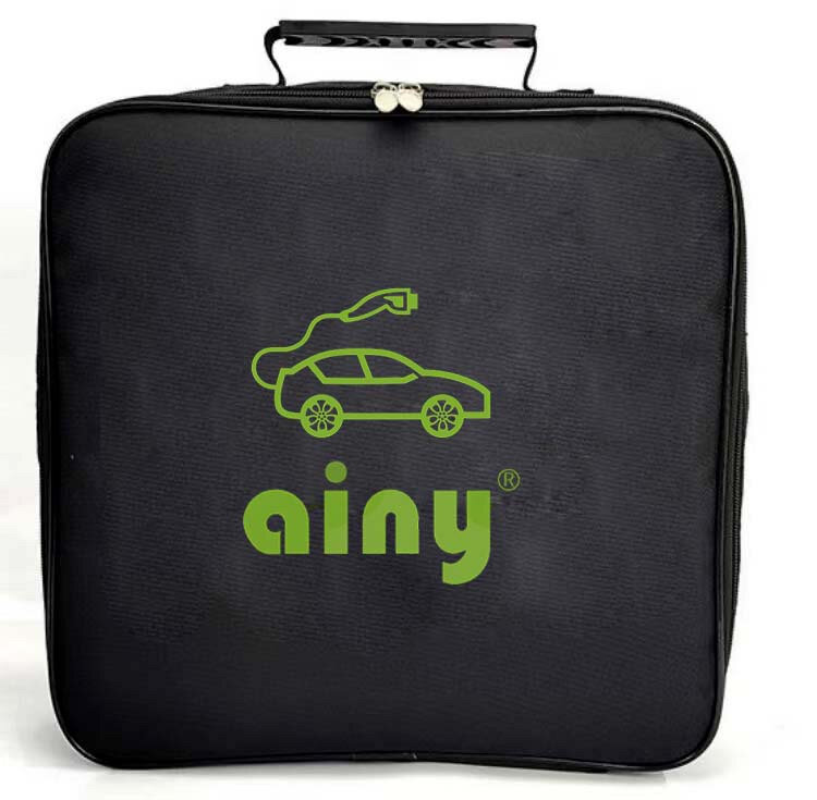Сумка Ainy для хранения домашней зарядки и зарядных кабелей электромобиля квадратная