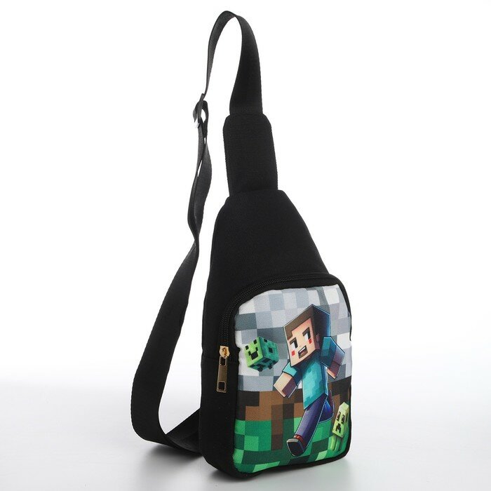 фото Сумка детская через плечо "Пиксельный мир"