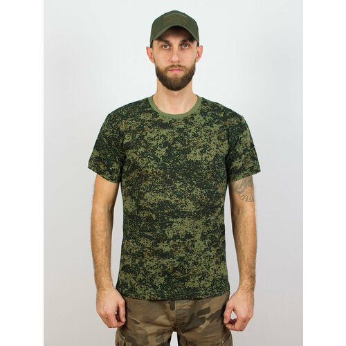 Футболка Kamukamu Футболка Вкбо (Вкпо) цвет цифра, размер 54, коричневый, зеленый