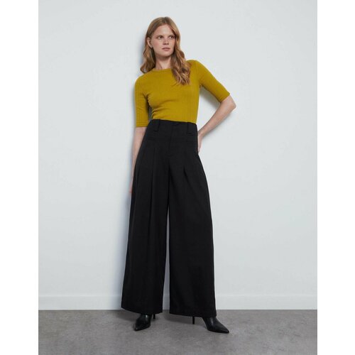 фото Брюки палаццо gloria jeans, размер 44/164, черный