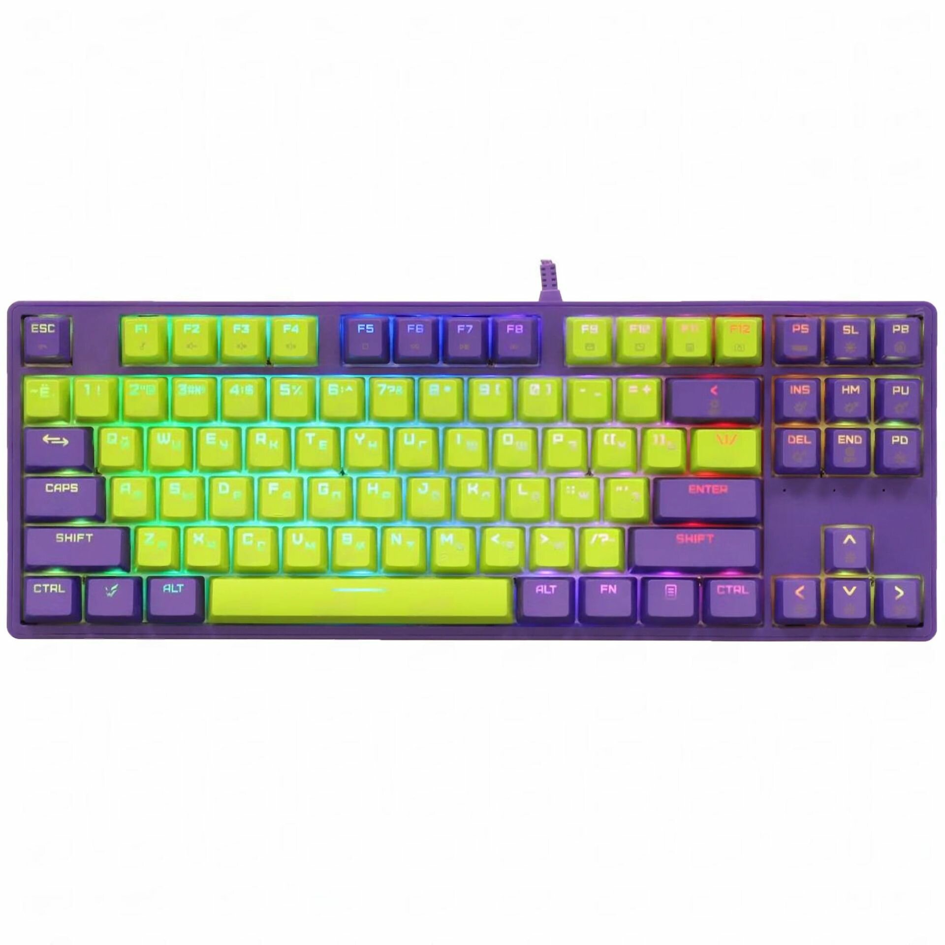 Клавиатура проводная ARDOR GAMING Pathfinder с подсветкой фиолетовый