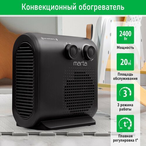 MARTA MT-FH2529A черный тепловентилятор 115300₽