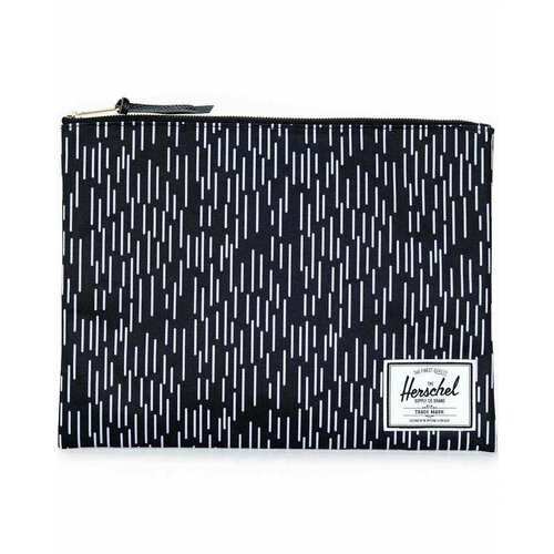фото Сумка клатч herschel, фактура тиснение, черный