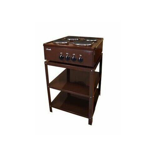 Настольная плита Лысьва ПЭН 40 М со стеллажом коричневая без крышки 959500₽