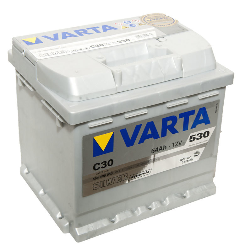 VARTA Silver C30 (54R) 530А Обратная полярность 54 Ач (207x175x190) - фото №20