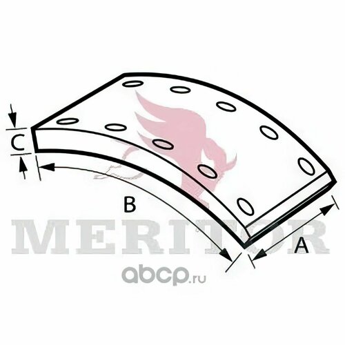 Накладки тормозные 1-рем. 19032 420x180(93251 8x15 80).