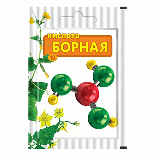 удобрение борная кислота пакетик 10г 04 425 Удобрение Борная кислота 10г (В/Х)