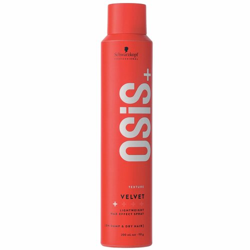 Schwarzkopf Professional OSiS Velvet - Легкий спрей для волос с восковым эффектом 200 мл schwarzkopf osis flatliner термозащитный спрей 200 мл