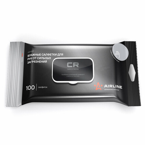 Салфетки влажные для рук с пласт клапаном PRO 100 шт ANHS07 AIRLINE 370₽
