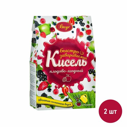 Кисель Плодово-ягодный Вкус 175 г х 2 шт