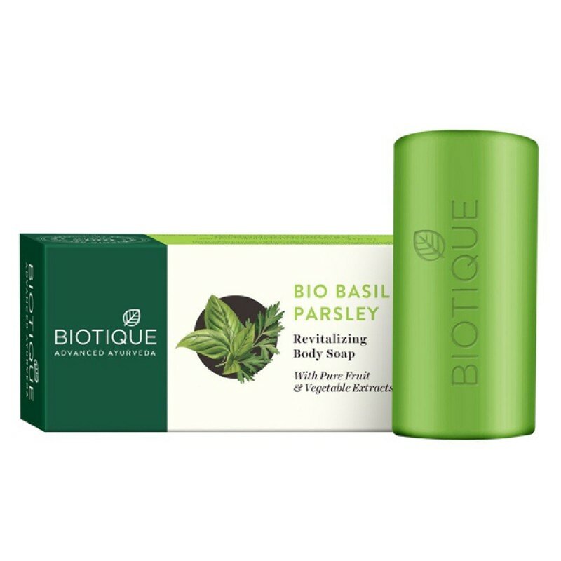 Мыло Базилик и Петрушка Биотик (Basil Parsley soap Biotique), 150 грамм