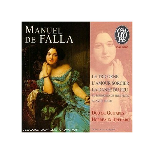 AUDIO CD Falla : Pieces pour 2 guitares de Horreaux-Trehard. 1 CD