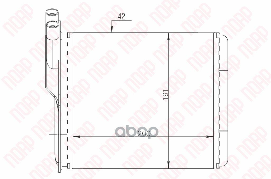 Радиатор Отопителя Ваз-2123 Авто-Радиатор поар арт. POAROT0123