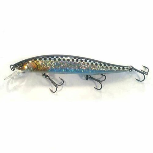 Воблер JACKALL RV-MINNOW 110SP цвет HL SILVER & BLACK воблер jackall rv minnow 110 sp цв rv spark