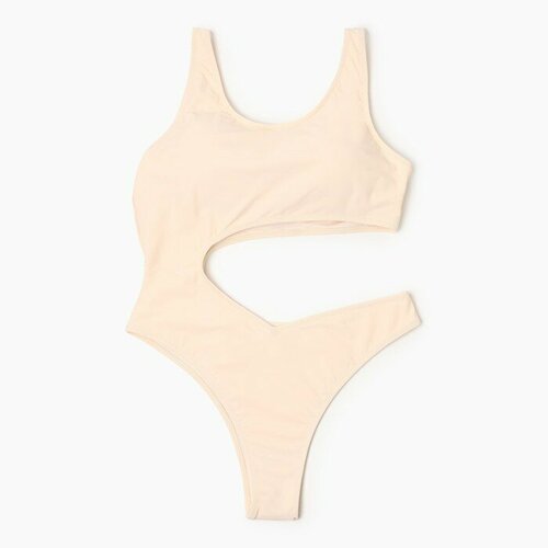 фото Купальник minaku, размер 48, бежевый