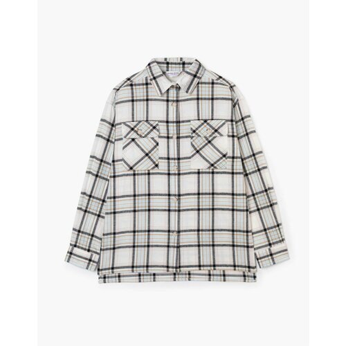 фото Рубашка gloria jeans, размер 9-10л/140 (35), белый, мультиколор