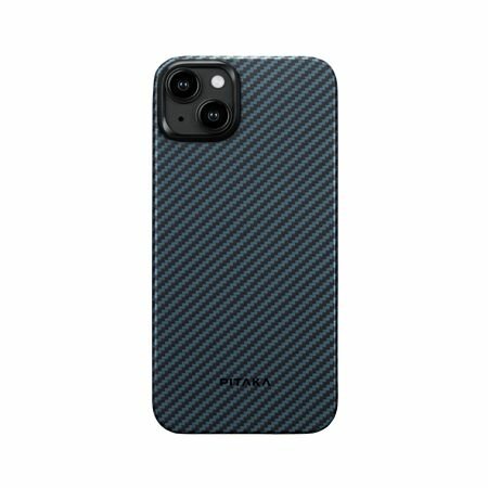 фото Чехол Pitaka MagEZ Case 4 для iPhone 15 (6.1"), черно-серый, кевлар (арамид)