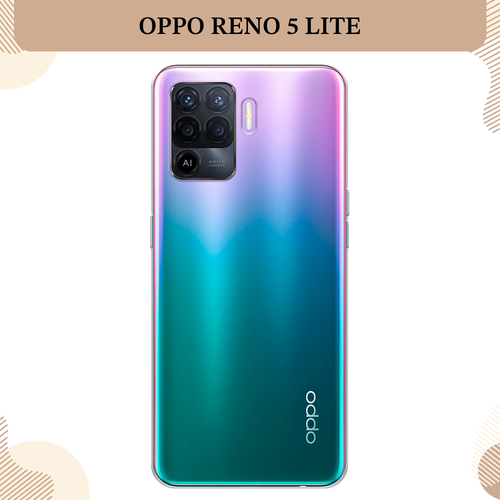 Силиконовый чехол на Oppo Reno 5 Lite / Оппо Рено 5 Лайт, прозрачный силиконовый чехол на oppo reno 5 lite оппо рено 5 лайт корги следуй за мной прозрачный