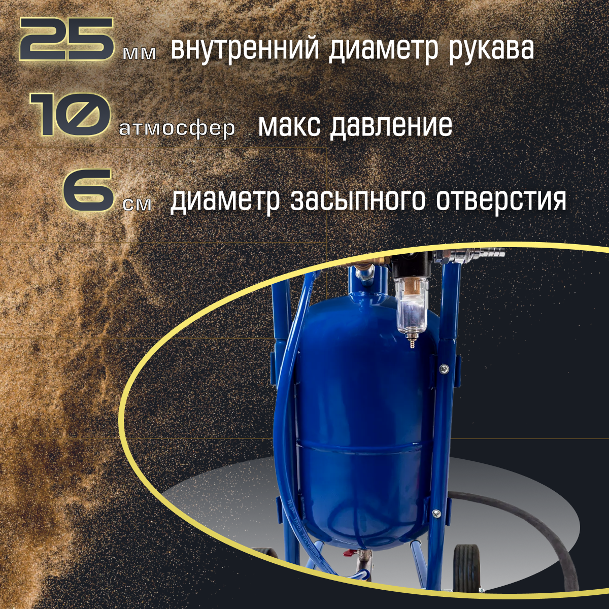 Пескоструйный аппарат HELICON Булат 27л