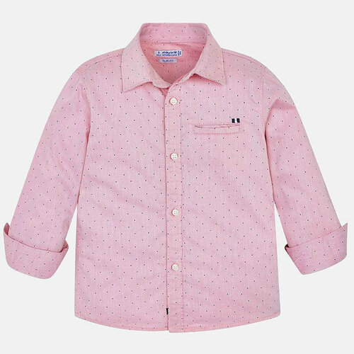 Рубашка Mayoral, размер 98 (3 года), розовый