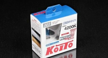 Лампа H7 12V 55W WhiteBeam III (4200K) P0755W, KOITO